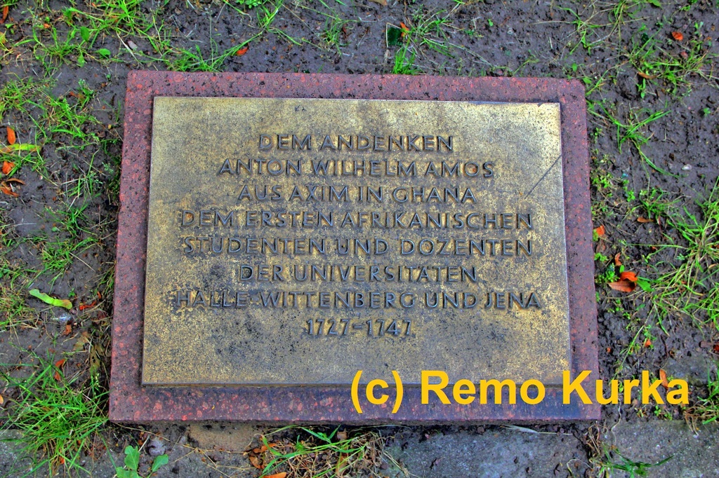 Anton Wilhelm Amo memorial, University of Halle, Germany, photography by Remo Kurka, Halle