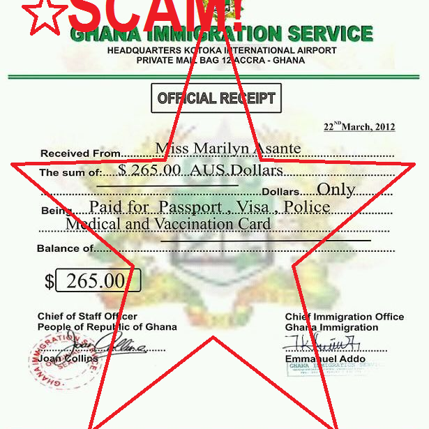 Fake Document Ghana & Africa Scam